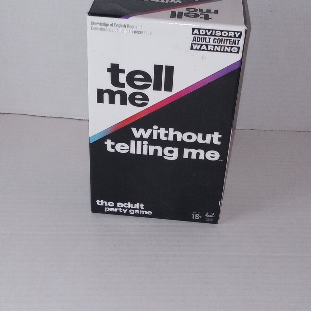 Black and White Tell Me Without Telling Me Game
